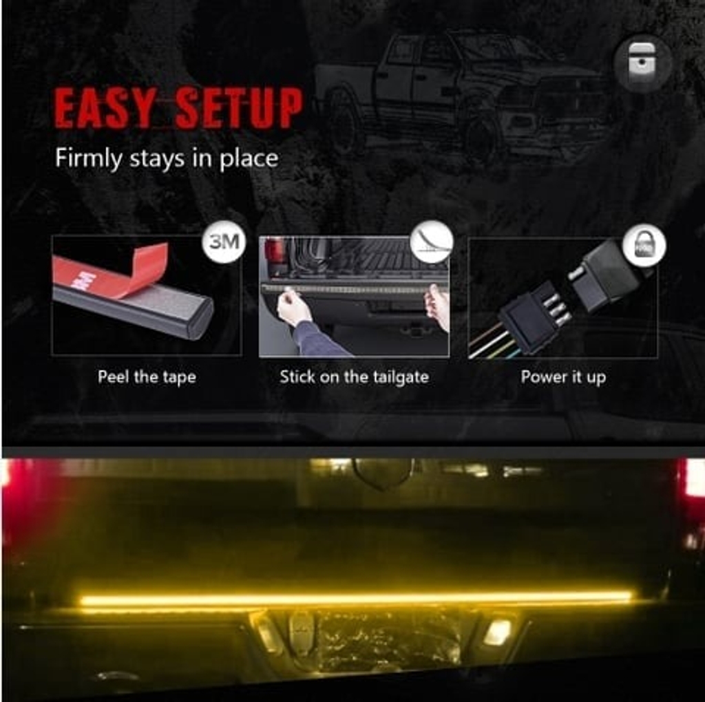 🔥 60-inch LED Tailgate Light Bar Strip For You